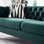 Velours po, l 84,25 po, avec pieds dorés et fabrication pour fiabilité, panneaux latéraux arrière l 84,25 po, tissu métallique-1665810285-1665810284