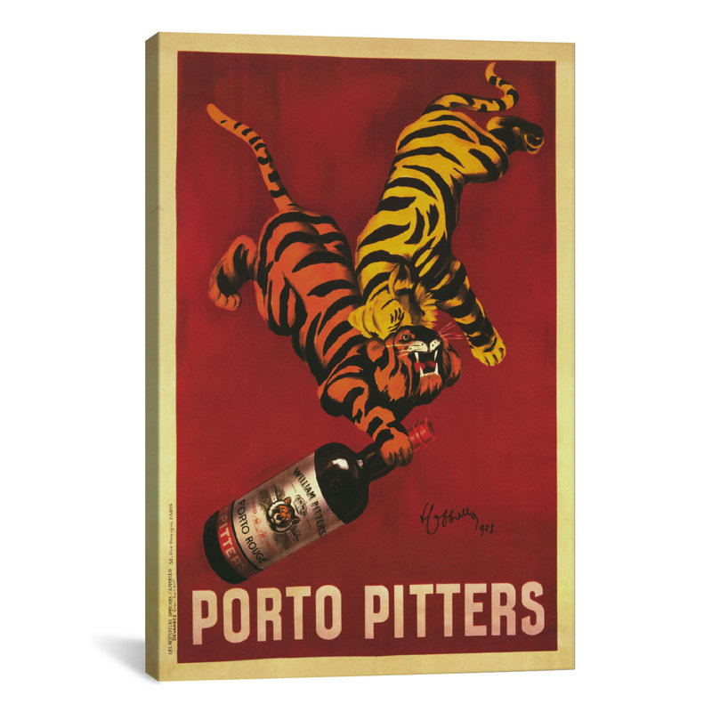 Toile rétro, art mural porto, H 26 po x l 18 po x P 1,5 po, Toile tendue, Pas de tapis