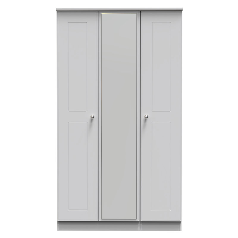 Conners Manufactured Wood Wardrobe, Grey Matt