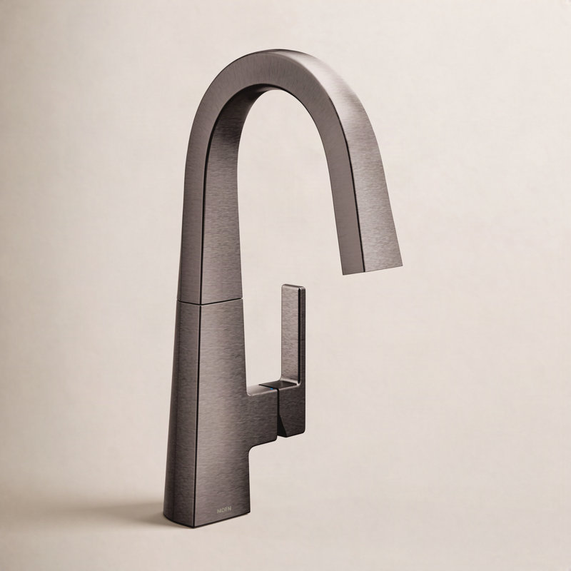 Nio Bar Faucet, Black Stainless