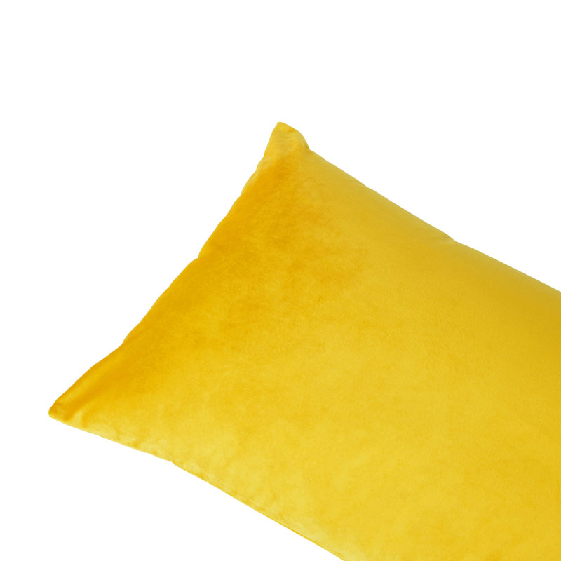  Full Body Pillow With Velvet Cover Supportive Body Pillow For Sleeping, Yellow
