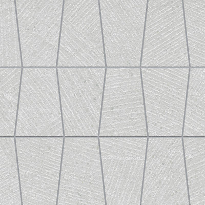 Breeze Way Trapezoid Porcelain Tile Mosaic Sheet