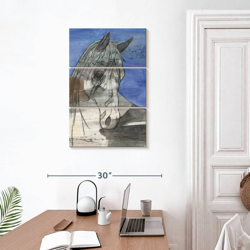 Cheval au clair de lune Brampt, H 32 po x l 20 po