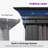 PURPLE LEAF 12' X 12' Permanent Hardtop Gazebo Aluminum Gazebo with Galvanized Steel Double Roof for Patio Lawn and Garden, Curtains and Netting Included, Gray-82941086