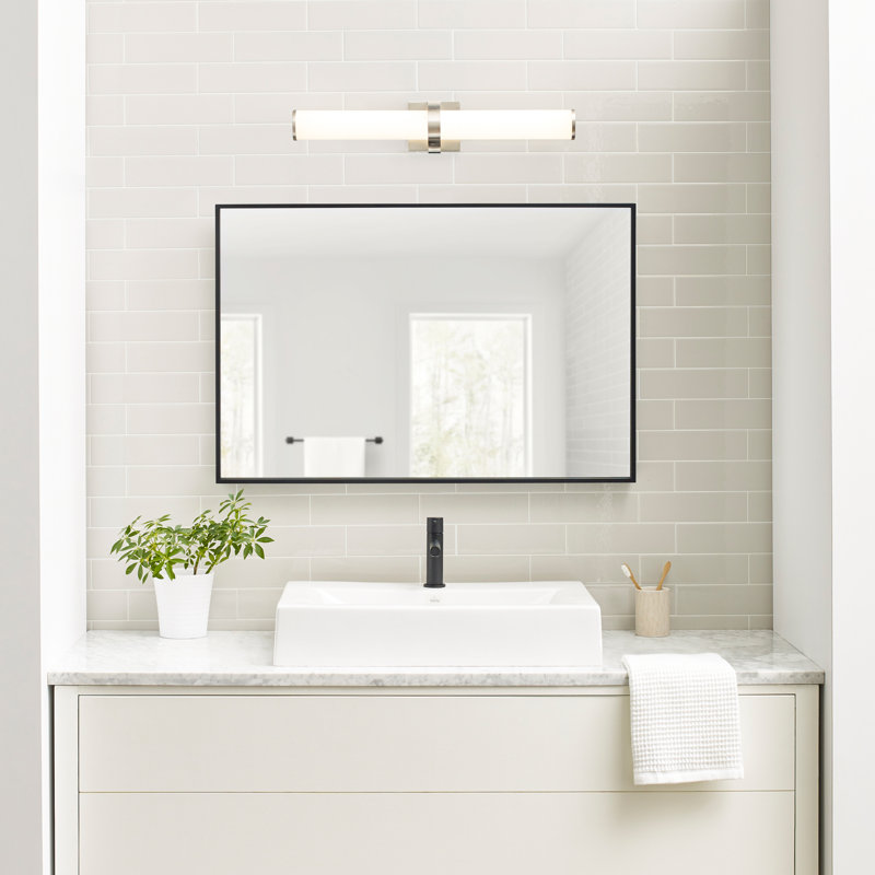 Lynk 1 - Light LED Bath Bar, Satin Nickel
