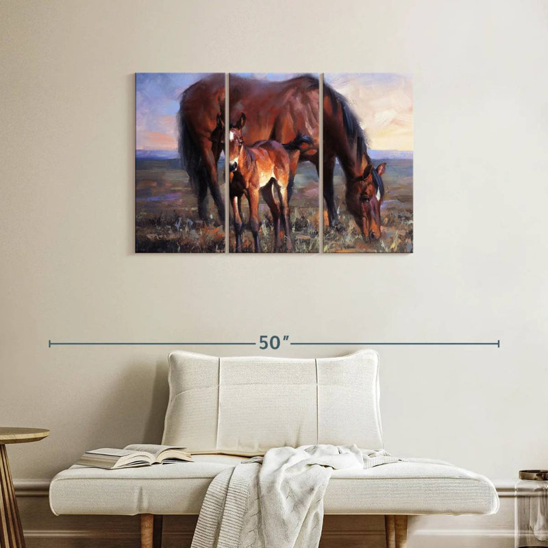Brampt The Bay Filly, 24" H x 38" W