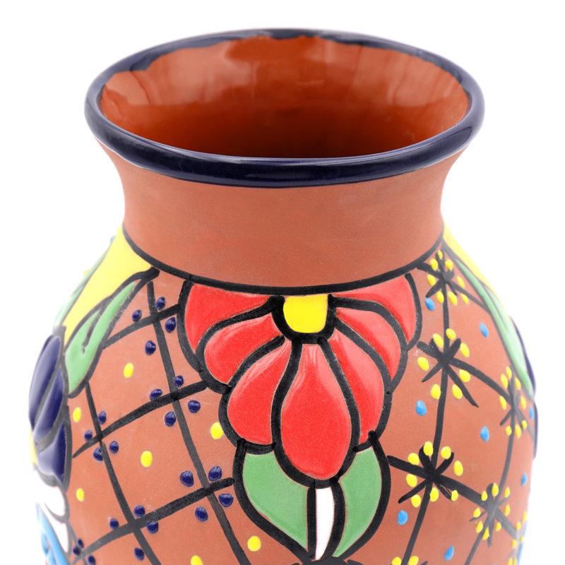 Pot de fleurs en céramique talavera