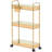 3-Tier Acrylic Shelf,Multi-functional Rolling Practical Rrolley,Flexible & Durable-112539632