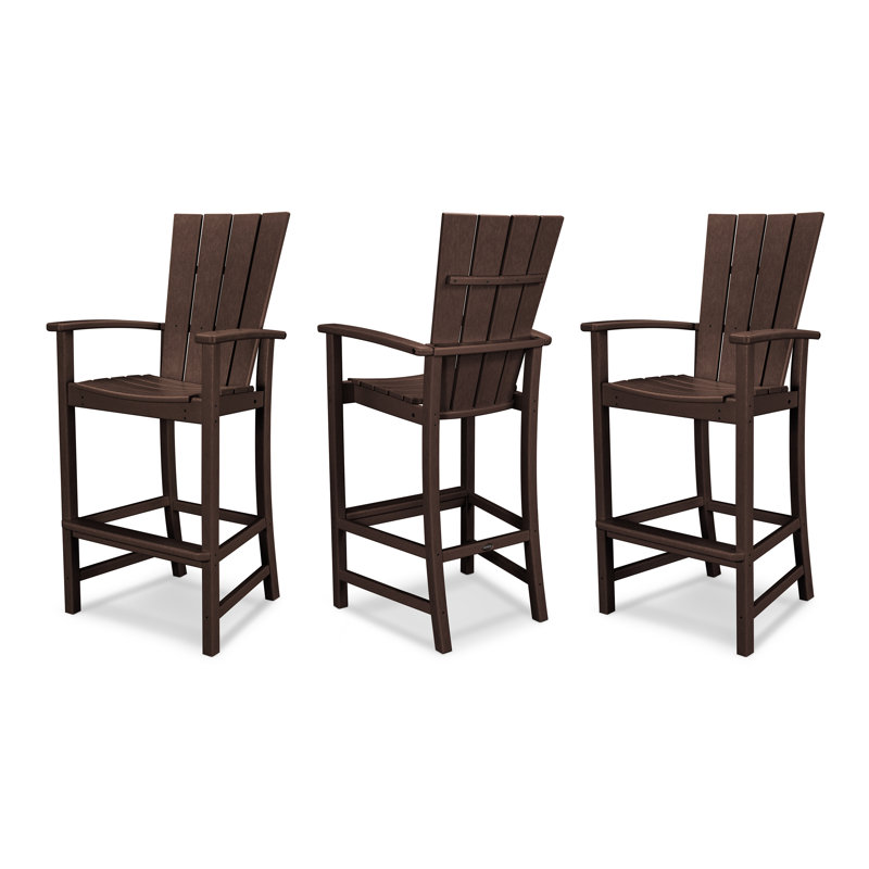 Ensemble de bar POLYWOOD Quattro, Acajou