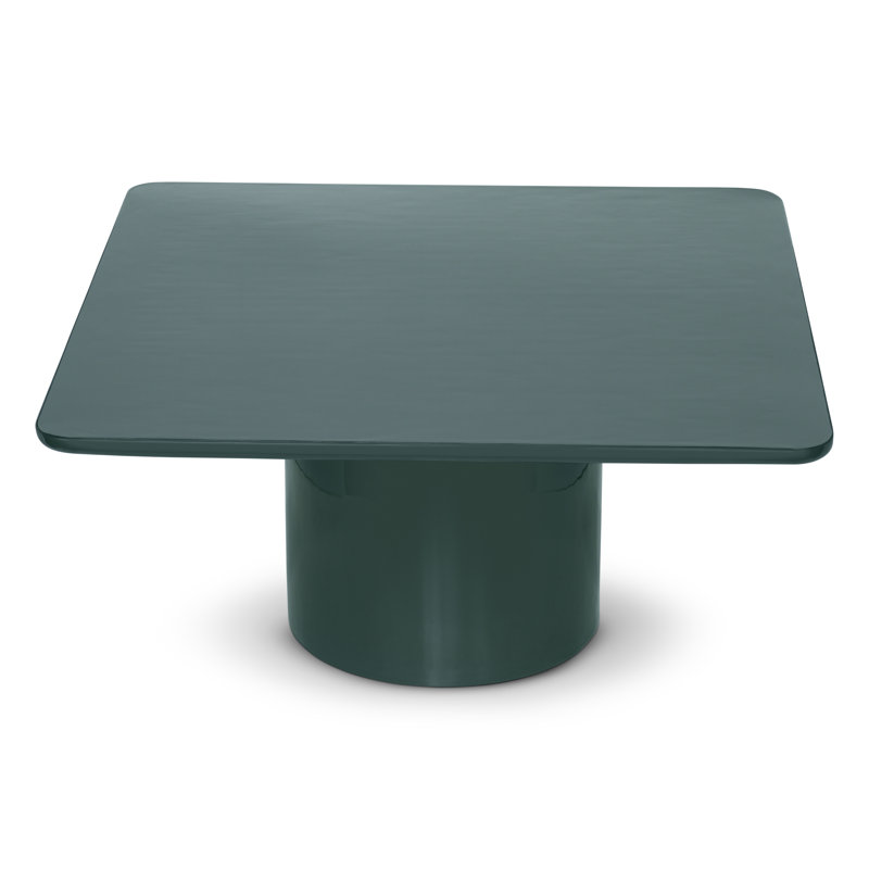 Alessia Coffee Table, Green, TALL 16.5" H x 23.75" L x 23.75" W