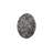 Drape Wall Art, Round, Liquid Silver