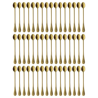 Diana Ice Tea Spoon - 48 Pieces - Ice Gold