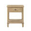 Table de chevet classique classique - Design, finition de support en bois traditionnel, rangement spacieux