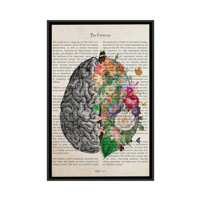 " Brain Art Flower Anatomy Print "