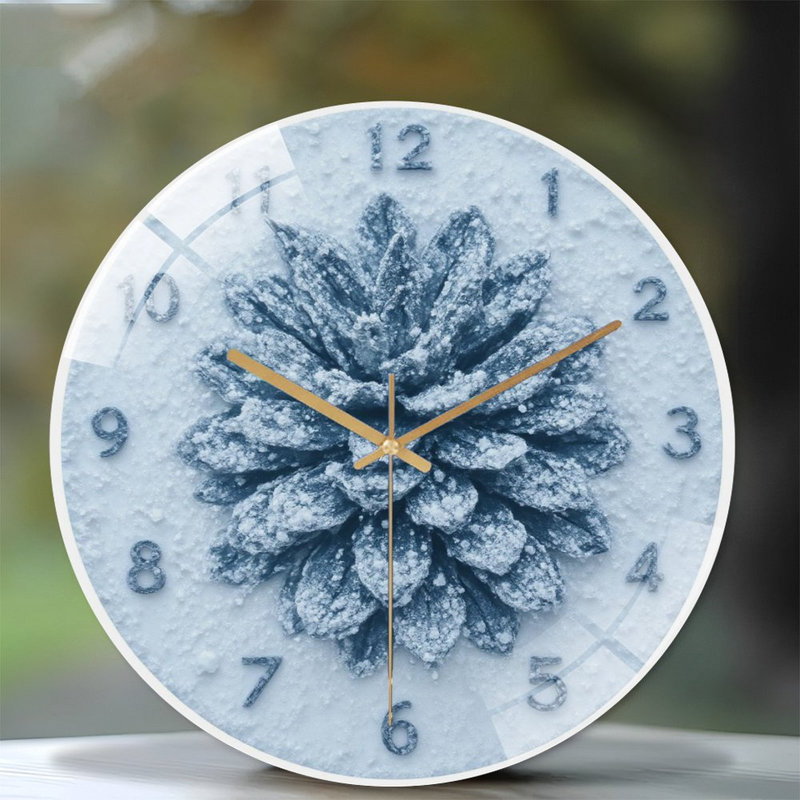 Horloge murale en verre 12 po