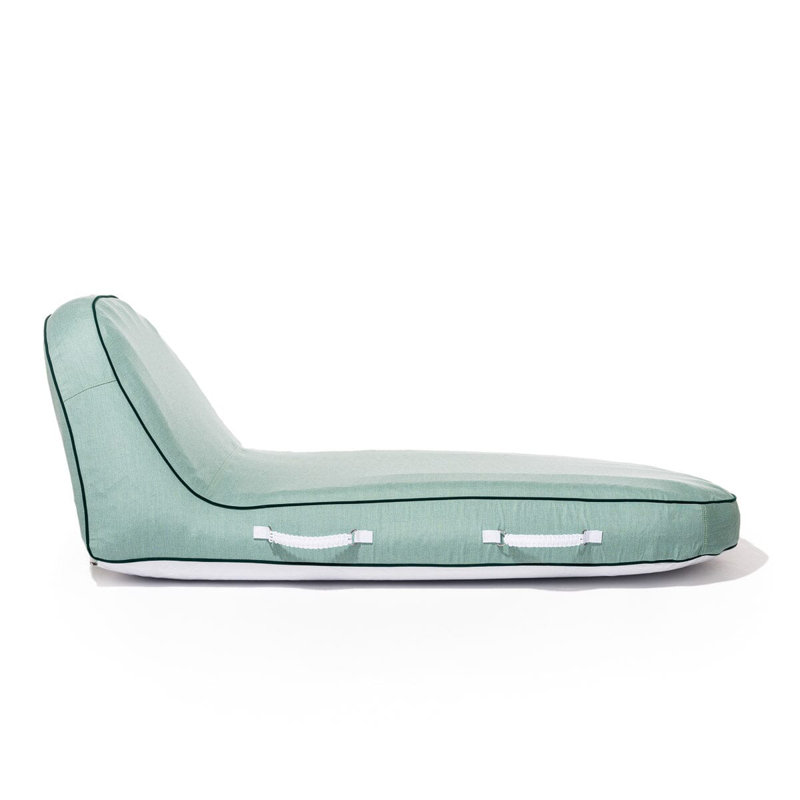 Club Chair - Teak, Rivie Green