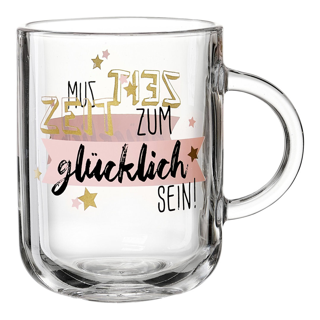 Glas-Becher 330 ml Zeit Spirit