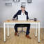 Hedgevale Metal Base Writing Desk-49608597