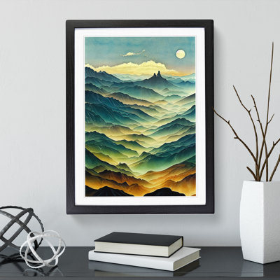 Painting Of A Mountain Landscape No.5 - Print