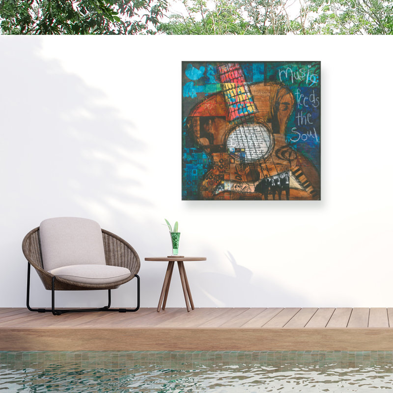 Canvas Entertainment Wall Decor, 14" H x 14" W