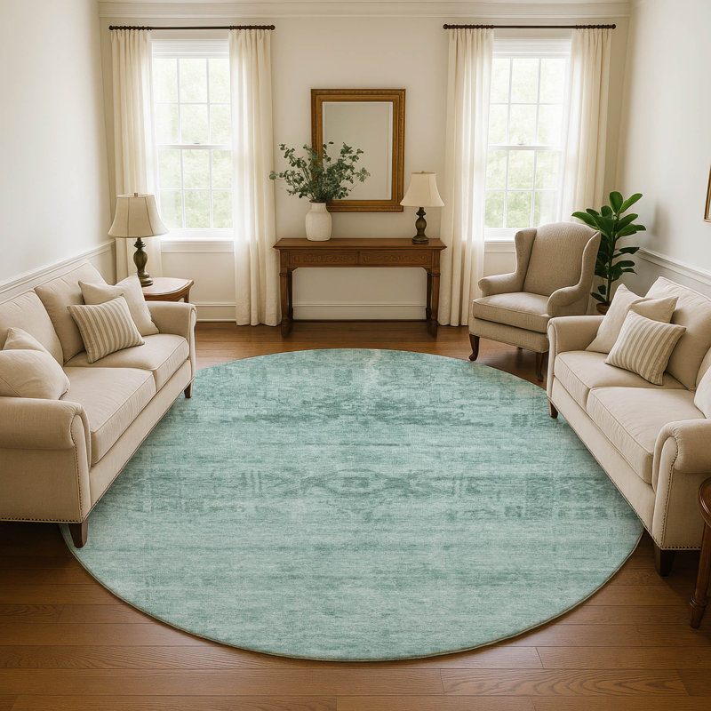 Tapis de qualité supérieure lavable à la machine AMF1647 Global, Rond 8 pi