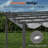 13 Ft. W X 10 Ft. D Aluminium Pergola With Canopy
