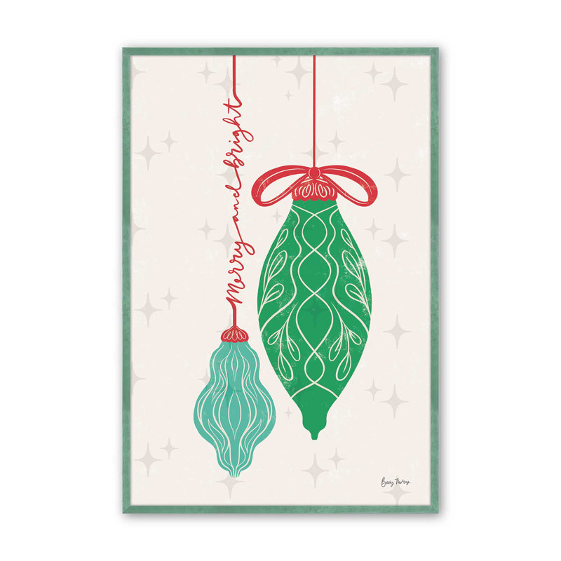 Elegant Holiday Ornaments IV, H 11 po x l 9 po x P 1,375 po, Cadre citronnelle