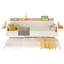Lit de jour simple avec lit gigogne, tête de lit rembourrée avec tablette et sac de rangement, tables d'appoint-2060266657