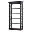 Furniture Classics Selma Black Mahogany Bamboo Bookcase
