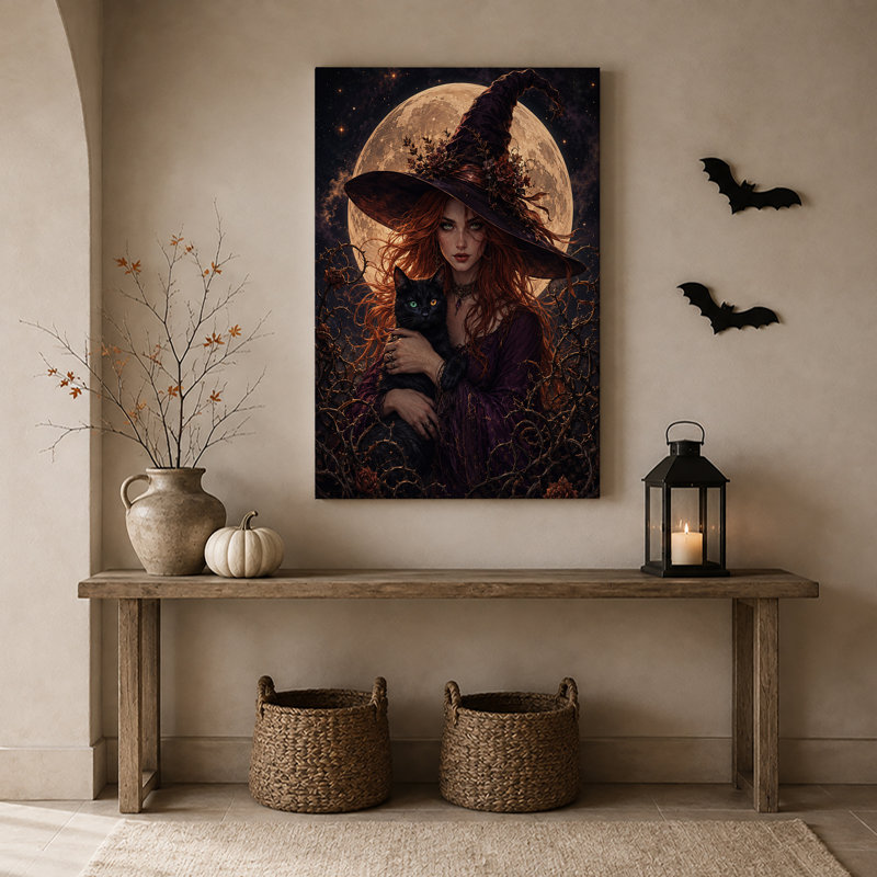 Art mural sur toile Halloween, H 30 po x l 20 po