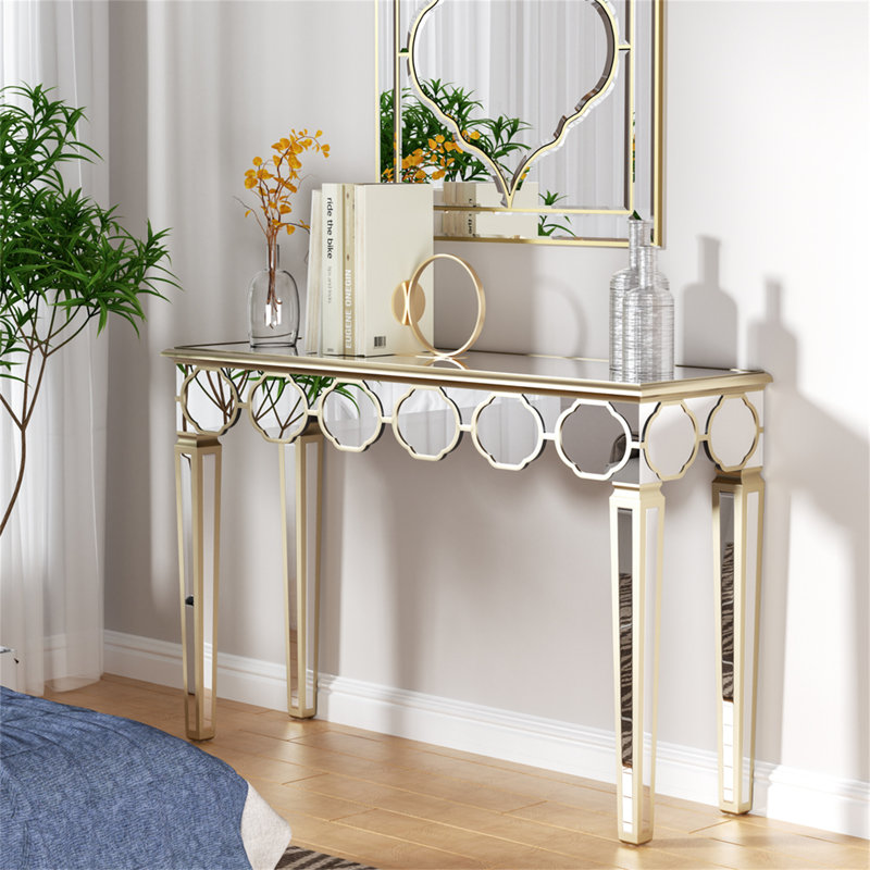 Dario 120cm Glass Top Console Table