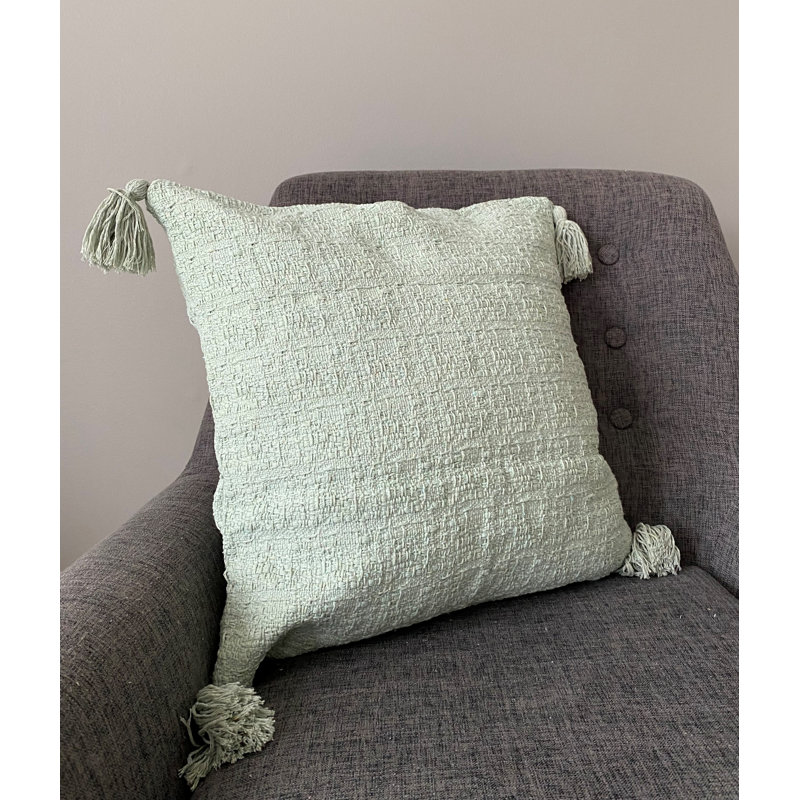 Housse de coussin d'intérieur en polyester , Vert menthe