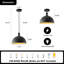 Luminaire suspendu industriel en métal 1 lumière
