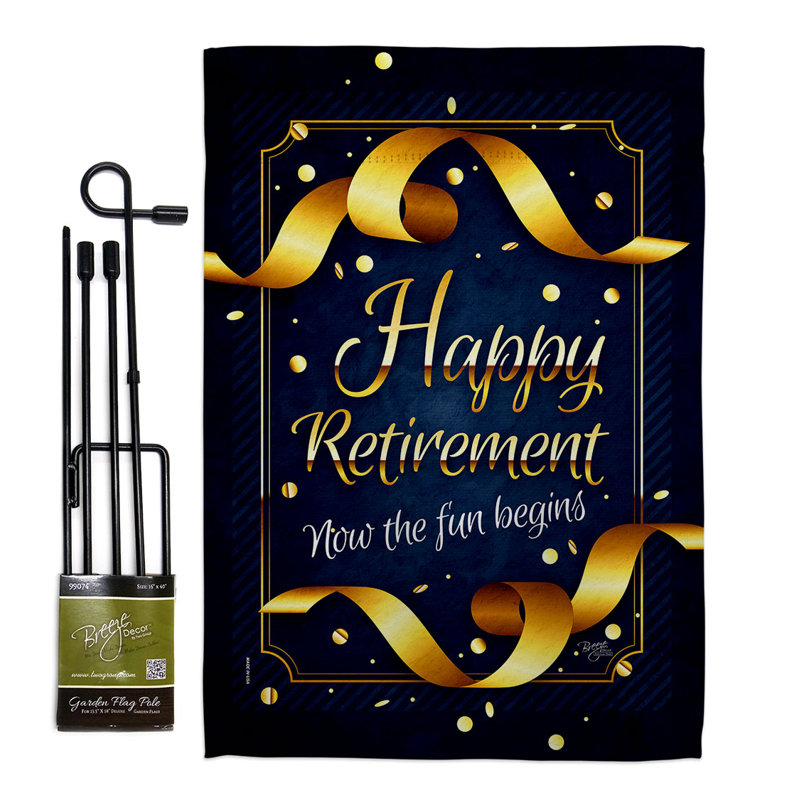 Double Sided 222'' H x 156'' W Polyester Flag Set
