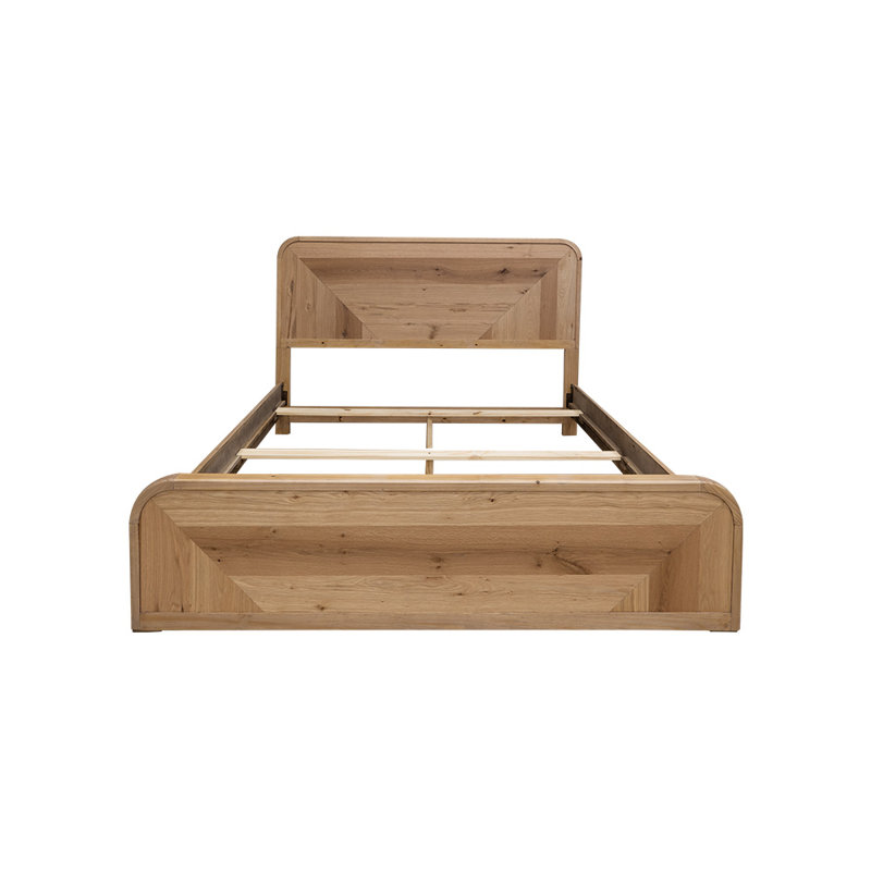 Lit standard en bois massif Erianna, Grand