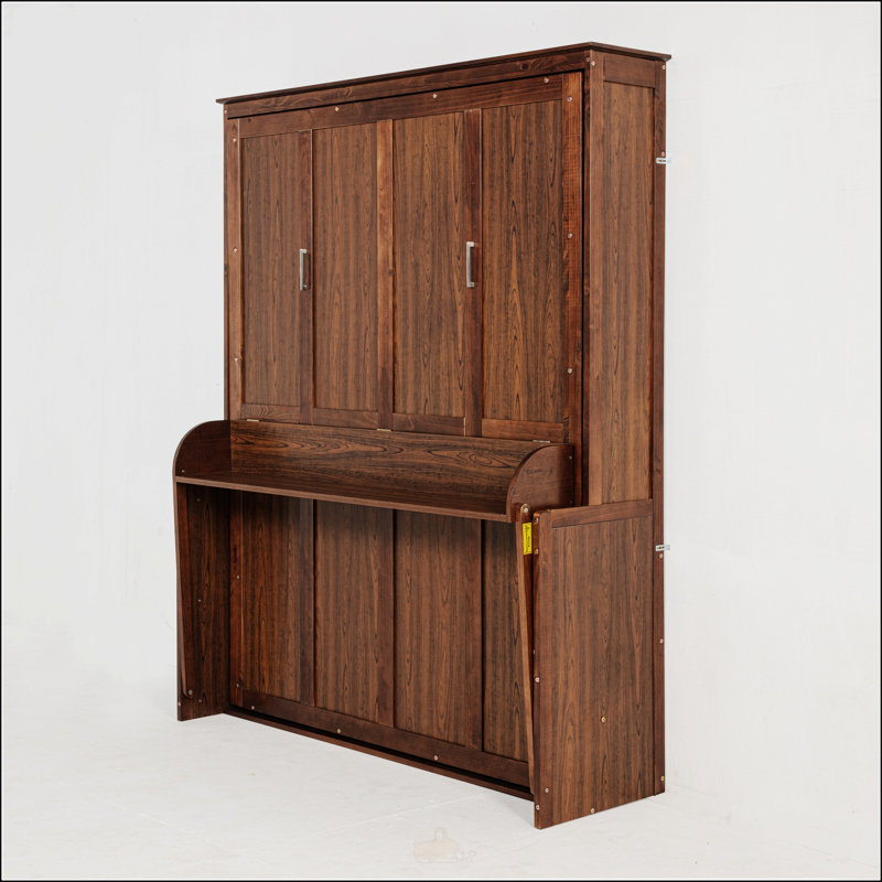 Grand lit escamotable en bois pour grand lit