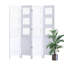 Cloison de style cadre 4 panneaux, blanc pur-1786216538