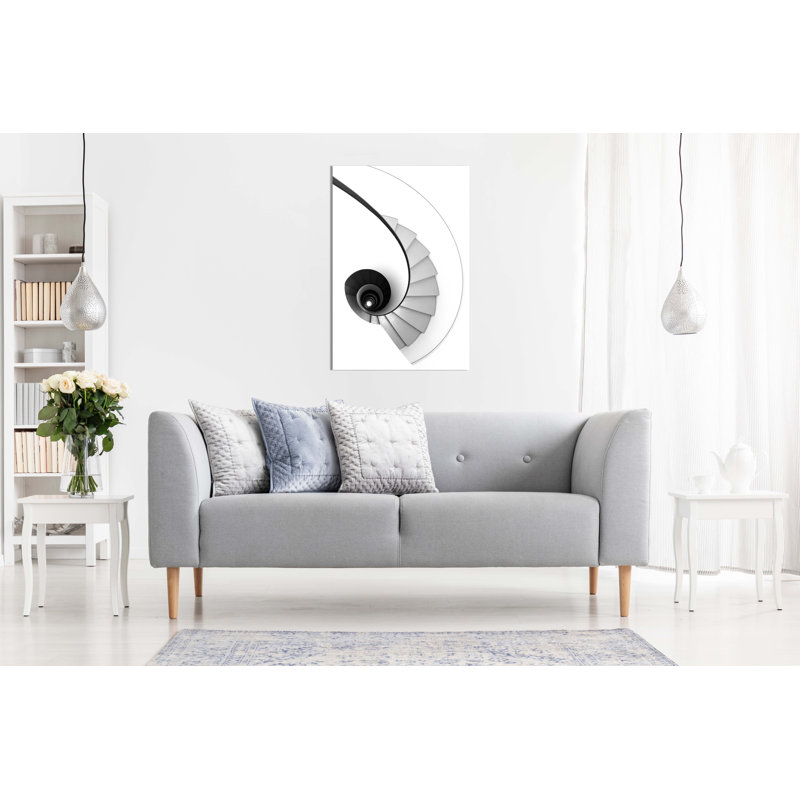 Architectural Infinite Stairs - Wrapped Canvas Print, 46cm H x 31cm W