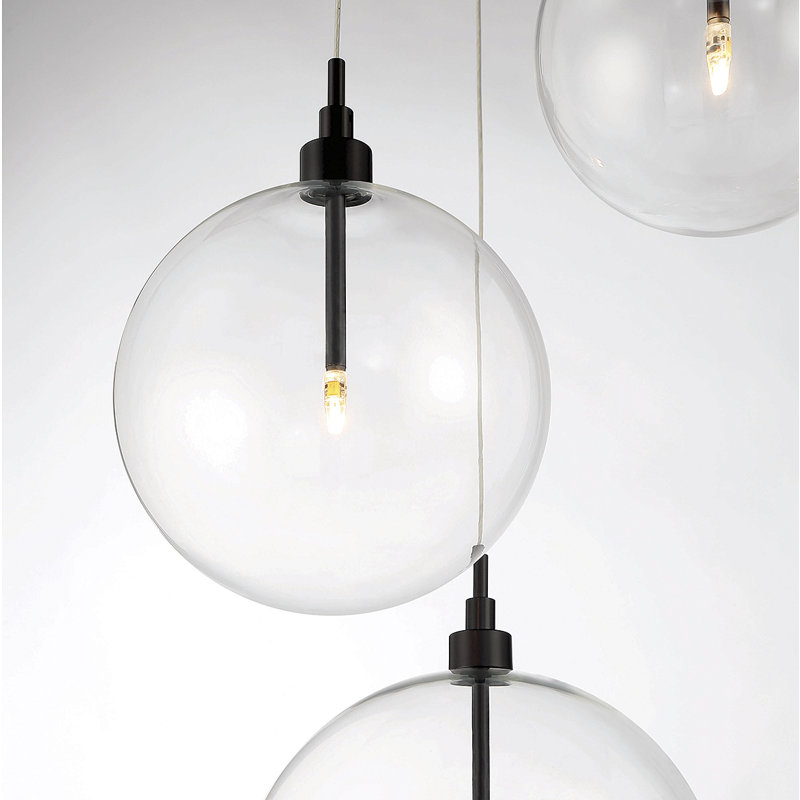 Jensi 5-Light Chandelier in Oil Rubbed Bronze, Oil Rubbed Bronze