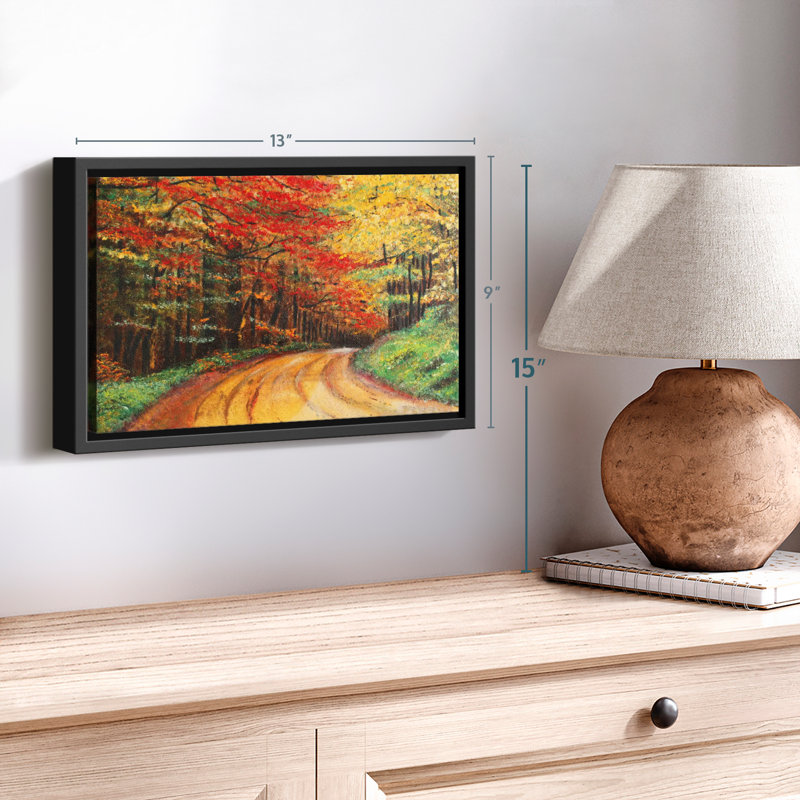 Impression sur toile d'automne, H 9 po x l 13 po