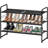 32'' Wide 3-Tier Metal Mesh Shoe Rack for Closet, Stackable and Adjustable, Good for High Heels-1156727743