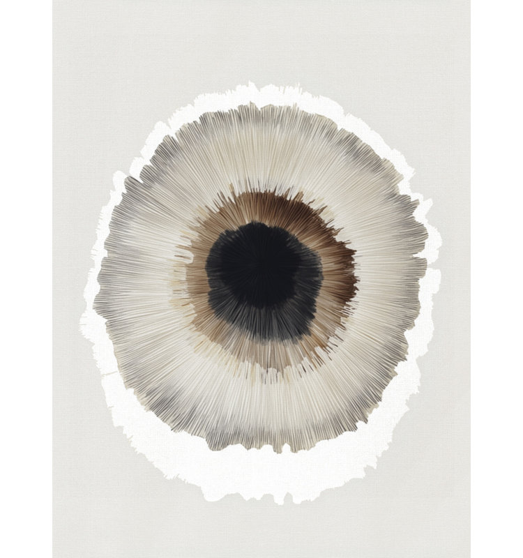 Eyeofsilence by Treechild — Abstract Wall Art, Tan, 16 × 24, Matted Framed Print