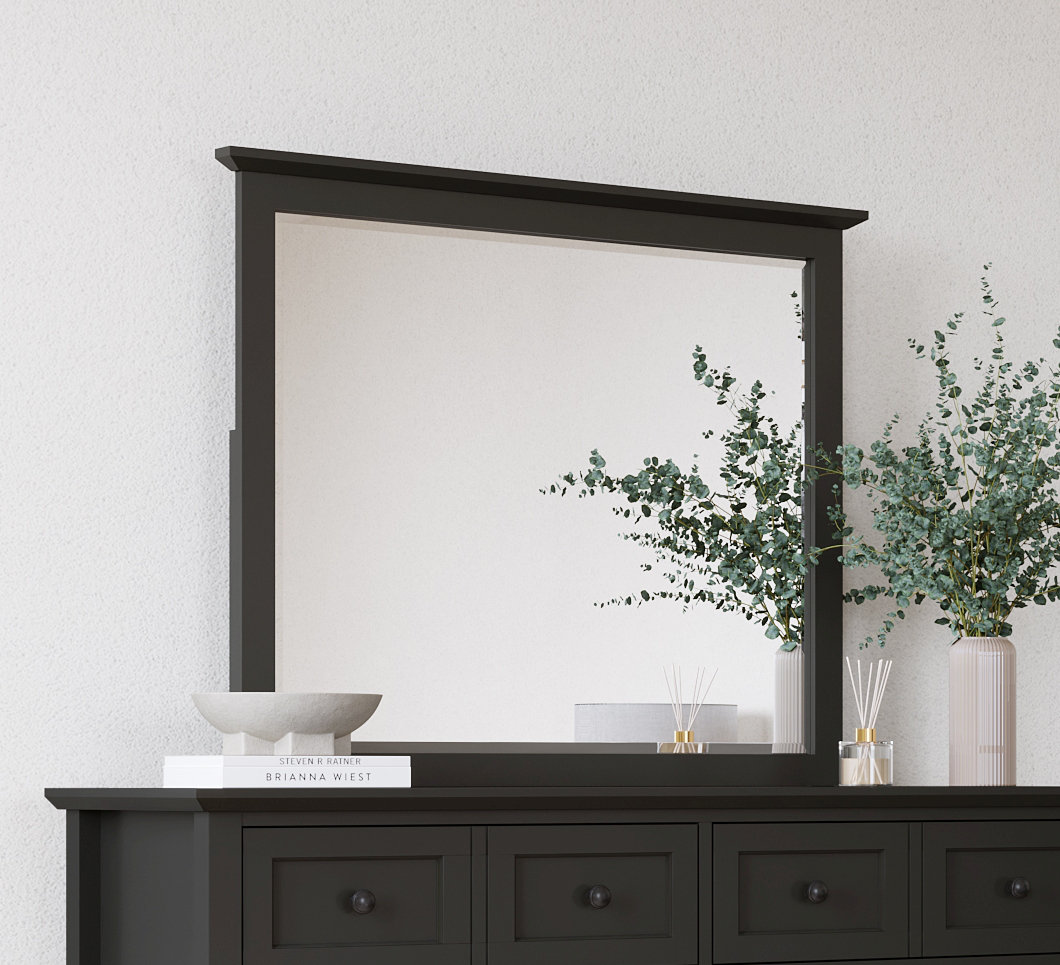 Monza 41" Mirror, Raven Black