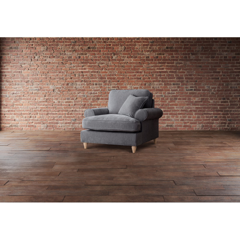 Longfellow Upholstered Armchair, Charcoal