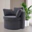 Teddy Fabric Swivel Chair With Back Cushion And Hidden Storage For Living Room-451910320