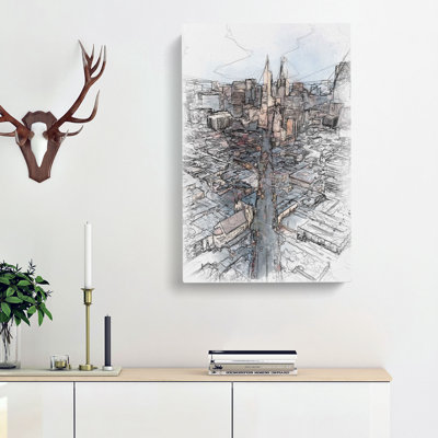 Downtown San Francisco - Wrapped Canvas Print