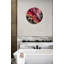 Abstrait horloge murale en verre trempé, horloge Art moderne, horloge décorative rouge or noir, Unique Home Decor, horloge décorative, décoration murale élégante-1566879368-1566879375
