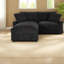Canapés modulaires peu encombrants avec rangement, polyester durable, conception moderne pour salle familiale