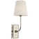 Thomas O'Brien Hulton 17" Cordless Single Sconce with Linen Shade