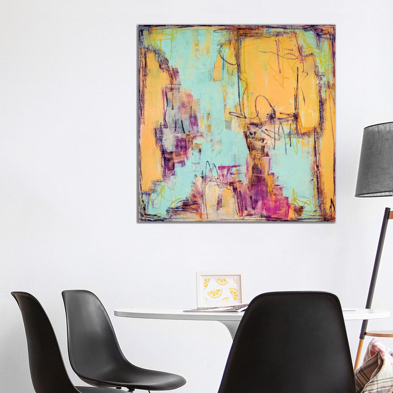 Express Yourself by Monika Mickute - Wrapped Canvas Painting, 93.98 cm H x 93.98 cm W x 3.175 cm D